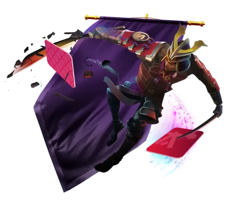 Spin Samurai character mascot
